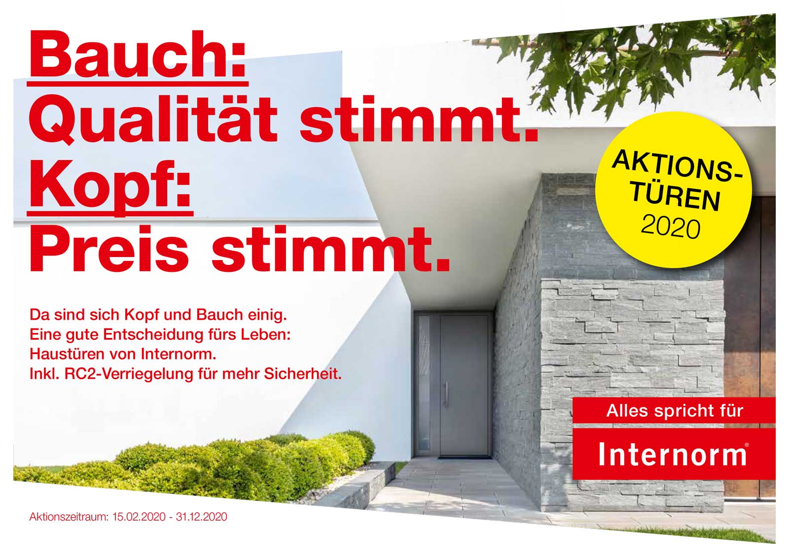 Tueraktion 2020 Internorm